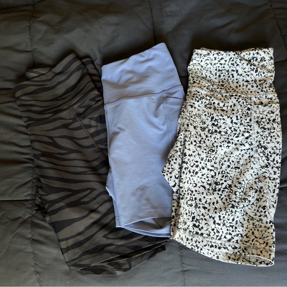 Three Pairs of Old Navy Powersoft Bike Shorts Athletic